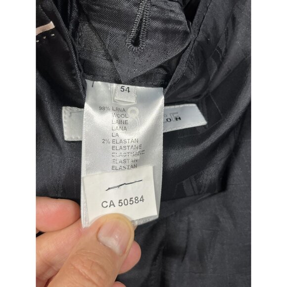 Versace Collection Blazer Mens 54 Black Wool Two Button Sport Coat Notch Lapel - Picture 4 of 15